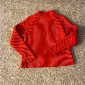 Banana republic red cable knit sweater. Size M